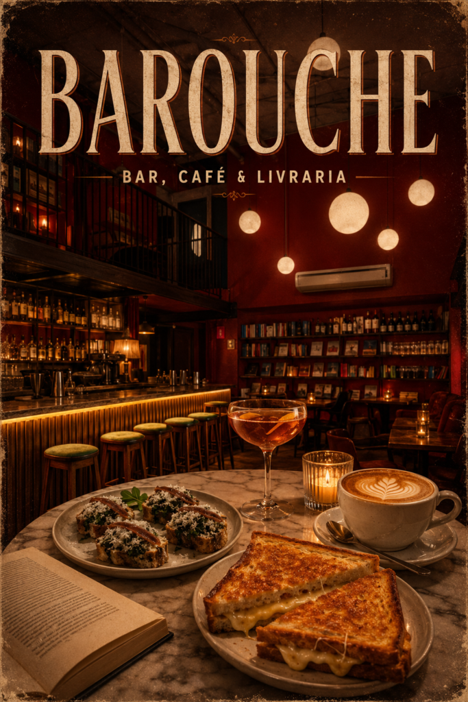 bar romantico em sao paulo com livros e iluminação baixa